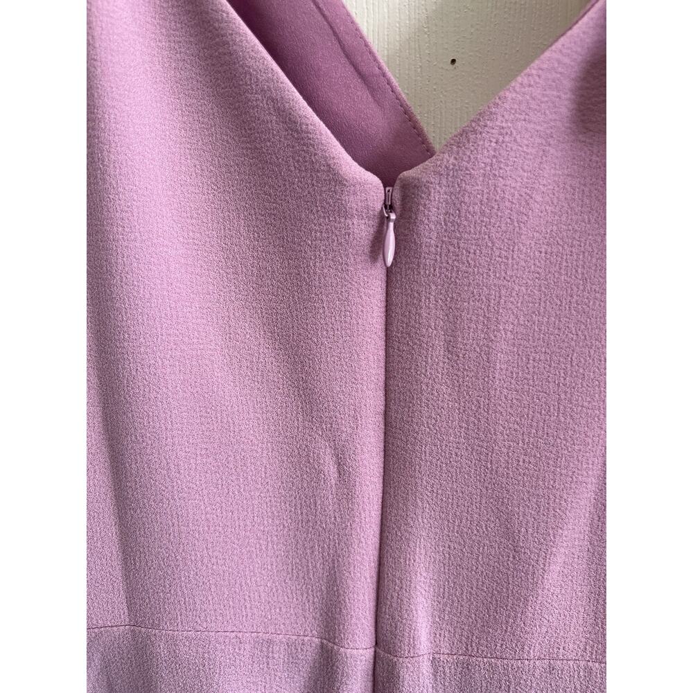 DRESS THE POPULATION Anthropologie Lavender Camelia Ruffle Maxi Dress M NWT FLAW - Picture 11 of 16